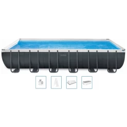 INTEX ULTRA XTR RECTANGULAR FRAME POOLS SET 732 X 366 X 132 Cm 26368NP