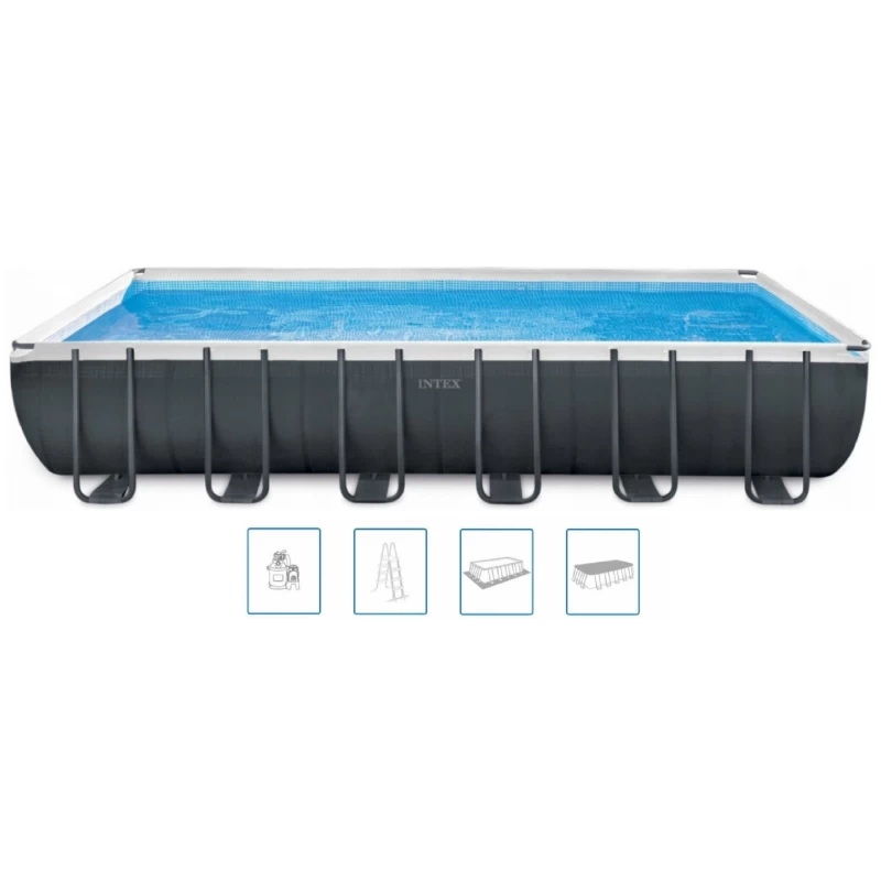 INTEX Ultra Rectangular Frame Pools Set Piscine 975 X 488 X 132 Cm 26374NP 1 INTEX Ultra Rectangular Frame Pools Set Piscine 975 X 488 X 132 Cm 26374NP