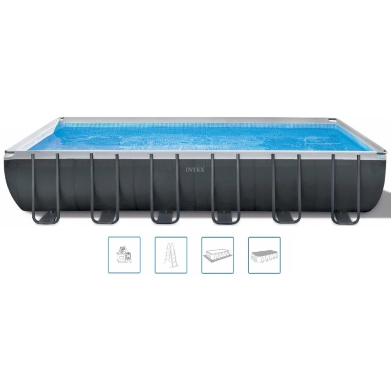 INTEX Ultra XTR Rectangular Frame Pool Set Piscine 732 X 366 X 132 Cm 26364GN 1 INTEX Ultra XTR Rectangular Frame Pool Set Piscine 732 X 366 X 132 Cm 26364GN
