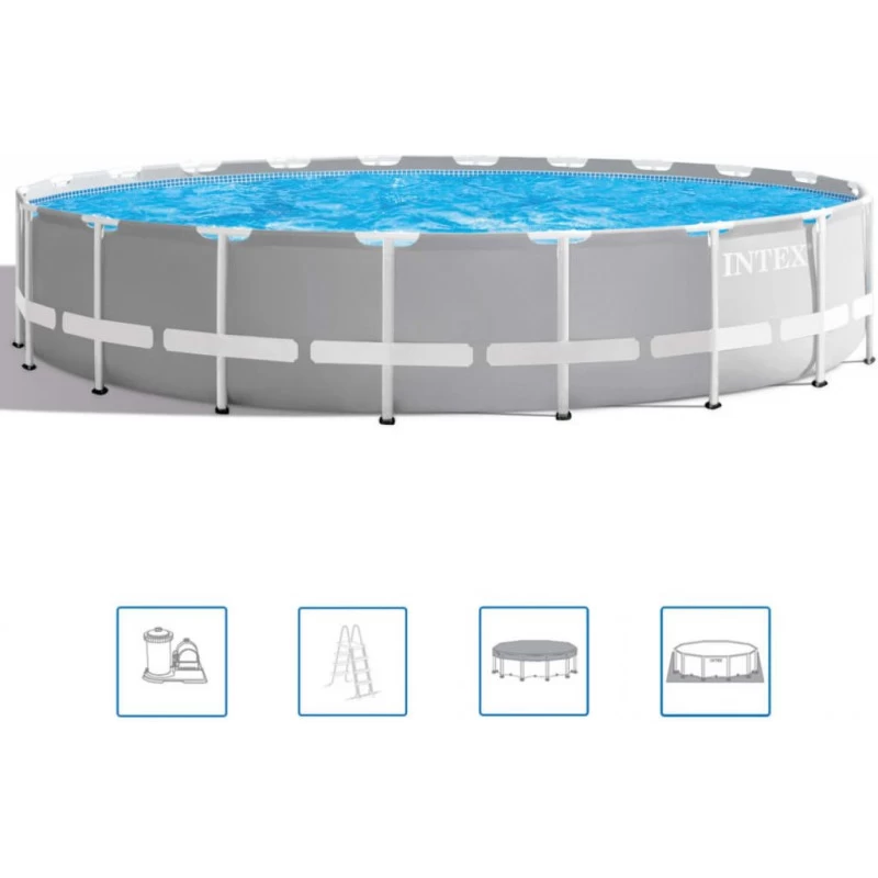 INTEX PRISM FRAME POOLS SET Piscine 610 X 132 Cm Avec Filtration A Cartouche 26756NP 1 INTEX PRISM FRAME POOLS SET Piscine 610 X 132 Cm Avec Filtration A Cartouche 26756NP