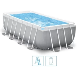 INTEX PRISM FRAME RECTANGULAR PREMIUM POOLS Piscine 400 X 200 X 122 Cm 26790GN