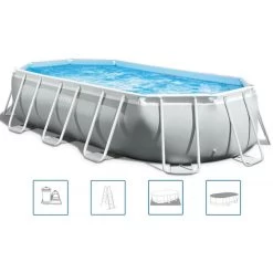 INTEX Prism Frame Premium Oval Pools Piscine 503 X 274 X 122 Cm 26796NP