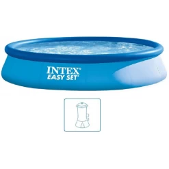 INTEX Easy Set Pool Piscine Gonflable 396 X 84 Cm Avec Filtration A Cartouche 28142NP