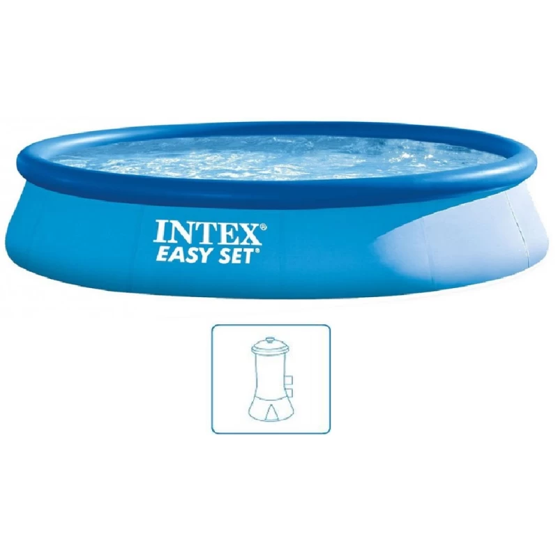INTEX Easy Set Pool Piscine Gonflable 457 X 84 Cm, Avec Filtration A Cartouche 28158NP 1 INTEX Easy Set Pool Piscine Gonflable 457 X 84 Cm, Avec Filtration A Cartouche 28158NP