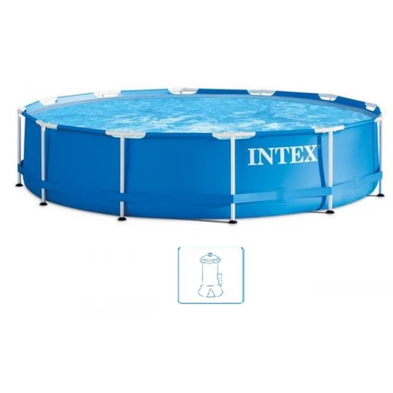 INTEX METAL FRAME POOLS Piscine 305 X 76 Cm Avec Filtration A Cartouche 28202NP 1 INTEX METAL FRAME POOLS Piscine 305 X 76 Cm Avec Filtration A Cartouche 28202NP