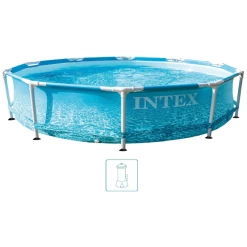INTEX METAL FRAME POOLS Piscine 305 X 76 Cm Avec Filtration A Cartouche 28208NP