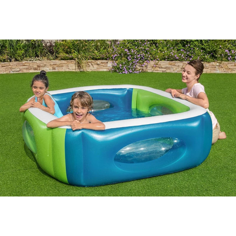 BESTWAY Carré De Piscine Avec Hublots 168 X 168 X 56 Cm 51132 5 BESTWAY Carré De Piscine Avec Hublots 168 X 168 X 56 Cm 51132 – Image 5