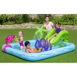 BESTWAY Aquarium Aire De Jeux Pataugeoire, 239 X 206 X 86 Cm 53052 -Bestway Boutique bestway 53052 2 800x800 1