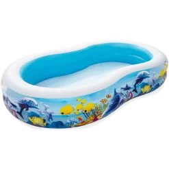BESTWAY Family Pool Piscine Gonflable Sea Lagoon, 262 X 157 X 46 Cm 54118