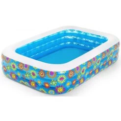 BESTWAY Family Pool Piscine Gonflable Happy Flora, 229 X 152 X 56 Cm 54120