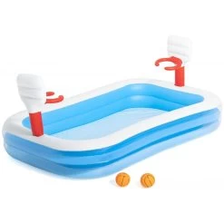 BESTWAY Piscine Gonflable Avec Panier De Basket, 251 X 168 X 102 Cm 54122