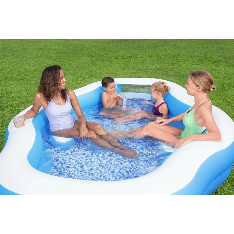 BESTWAY Splash View Piscine Familiale, 270 X 198 X 51 Cm 54409 2 BESTWAY Splash View Piscine Familiale, 270 X 198 X 51 Cm 54409 – Image 2
