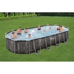 BESTWAY Power Steel Piscine Hors Sol Ovale Décor Bois, 732 X 366 X 122 Cm 5611T 11 BESTWAY Power Steel Piscine Hors Sol Ovale Décor Bois, 732 X 366 X 122 Cm 5611T -Bestway Boutique bestway 5611T 5 800x800 1