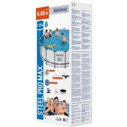 BESTWAY Steel Pro Max Piscine Hors Sol Ronde, 488 X 122 Cm 5612Z -Bestway Boutique bestway 5612Z 1 800x800 1