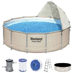 BESTWAY Power Steel Piscine Hors Sol Ronde, 396 X 107 Cm 5614V