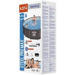 BESTWAY Steel Pro Max Piscine Hors Sol Ronde Décor Bois, 427 X 107 Cm 5614Z 7 BESTWAY Steel Pro Max Piscine Hors Sol Ronde Décor Bois, 427 X 107 Cm 5614Z -Bestway Boutique bestway 5614Z 1 800x800 1