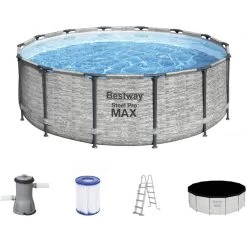 BESTWAY Steel Pro Max Piscine Hors Sol Ronde, 427 X 122 Cm 5619D