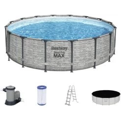 BESTWAY Steel Pro Max Piscine Hors Sol Ronde, 488 X 122 Cm 5619E