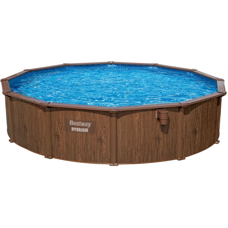 BESTWAY Hydrium Piscine Hors Sol Acier Ronde, 550 X 130 Cm 561CS 1 BESTWAY Hydrium Piscine Hors Sol Acier Ronde, 550 X 130 Cm 561CS