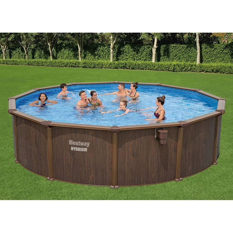BESTWAY Hydrium Piscine Hors Sol Acier Ronde, 550 X 130 Cm 561CS 2 BESTWAY Hydrium Piscine Hors Sol Acier Ronde, 550 X 130 Cm 561CS – Image 2