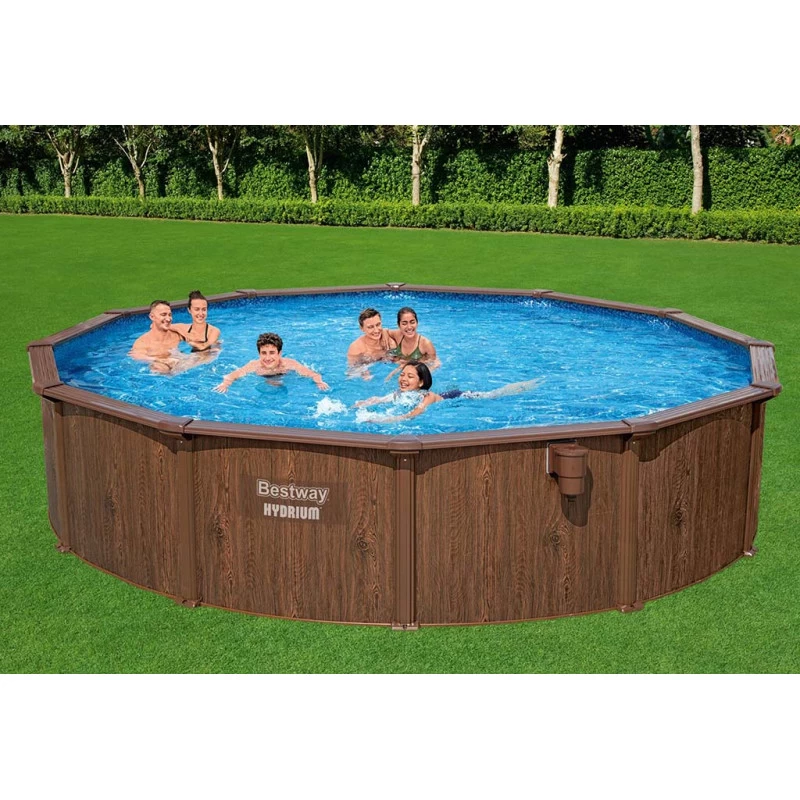 BESTWAY Hydrium Piscine Hors Sol Acier Ronde, 490 X 130 Cm 561CU 2 BESTWAY Hydrium Piscine Hors Sol Acier Ronde, 490 X 130 Cm 561CU – Image 2