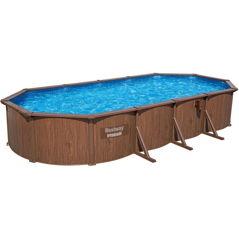 BESTWAY Hydrium Piscine Hors Sol Acier Ovale, 730 X 360 X 130 Cm 561CW 1 BESTWAY Hydrium Piscine Hors Sol Acier Ovale, 730 X 360 X 130 Cm 561CW