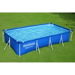 BESTWAY Steel Pro Piscine Hors Sol Rectangulaire, 400 X 211 X 81 Cm, Avec Pompe 56424 -Bestway Boutique bestway 56424 1 800x800 1