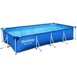 BESTWAY Steel Pro Piscine Hors Sol Rectangulaire, 400 X 211 X 81 Cm, Avec Pompe 56424 -Bestway Boutique bestway 56424 4 800x800 1