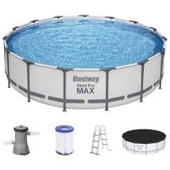 BESTWAY Steel Pro Max Piscine Hors Sol Ronde, 457 X 107 Cm 56488