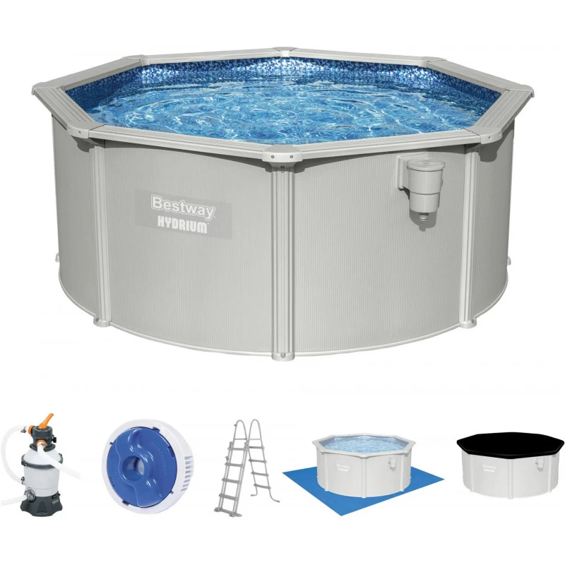 BESTWAY Hydrium Piscine Hors Sol Ronde, 300 X 120 Cm 56566 1 BESTWAY Hydrium Piscine Hors Sol Ronde, 300 X 120 Cm 56566