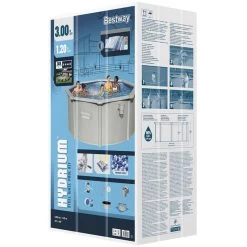 BESTWAY Hydrium Piscine Hors Sol Ronde, 300 X 120 Cm 56566 13 BESTWAY Hydrium Piscine Hors Sol Ronde, 300 X 120 Cm 56566 -Bestway Boutique bestway 56566 1 800x800 1