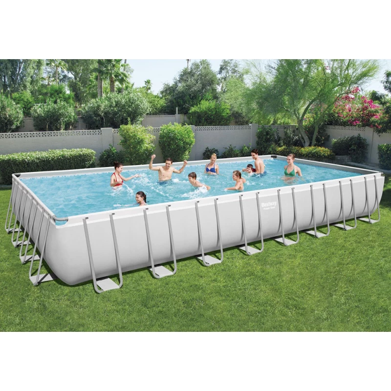 BESTWAY Power Steel Piscine Hors Sol Rectangulaire, 956 X 488 X 132 Cm 56623 6 BESTWAY Power Steel Piscine Hors Sol Rectangulaire, 956 X 488 X 132 Cm 56623 – Image 6