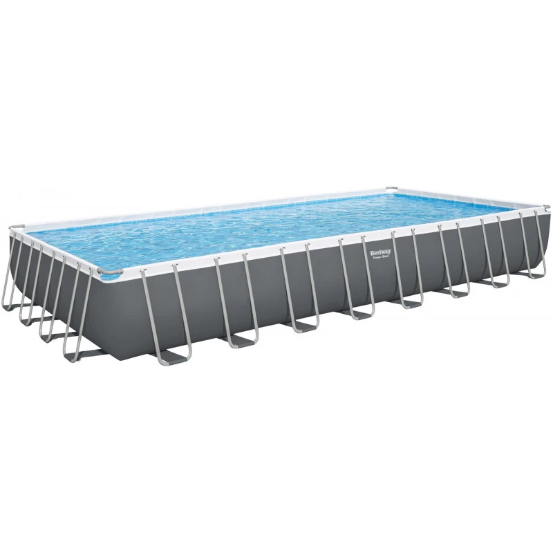 BESTWAY Power Steel Piscine Hors Sol Rectangulaire, 956 X 488 X 132 Cm 56623 3 BESTWAY Power Steel Piscine Hors Sol Rectangulaire, 956 X 488 X 132 Cm 56623 – Image 3
