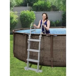 BESTWAY Steel Pro Max Piscine Hors Sol Ronde Effet Rotin, 366 X 100 Cm 56709 -Bestway Boutique bestway 56709 1 800x800 1