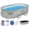 BESTWAY Power Steel Swim Vista Piscine Hors Sol Ovale, 427 X 250 X 100 Cm 56714
