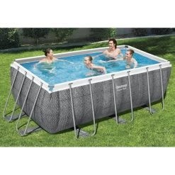 BESTWAY Power Steel Piscine Hors Sol Rectangulaire Effet Rotin, 412 X 201 X 122 Cm 56722 -Bestway Boutique bestway 56722 5 800x800 1
