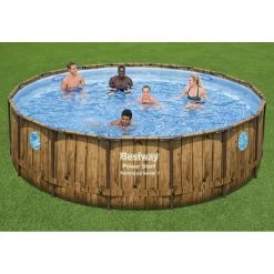 BESTWAY Power Steel Swim Vista Piscine Hors Sol Ronde Effet Bois, 488 X 122 Cm 56725 17 BESTWAY Power Steel Swim Vista Piscine Hors Sol Ronde Effet Bois, 488 X 122 Cm 56725 -Bestway Boutique bestway 56725 3 800x800 1