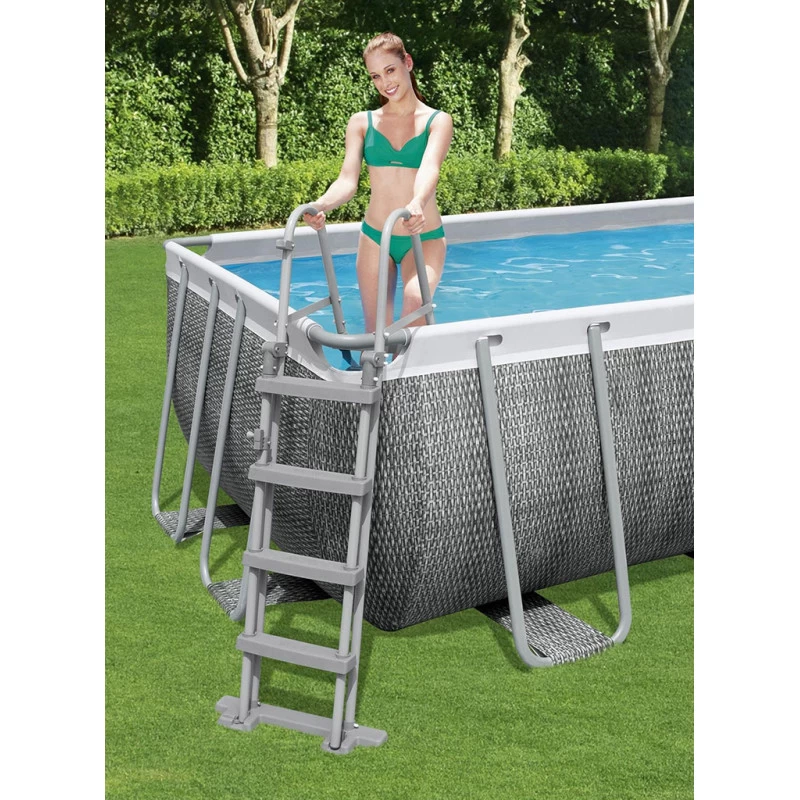 BESTWAY Power Steel Piscine Hors Sol Rectangulaire Effet Rotin, 549 X 274 X 122 Cm 56998 6 BESTWAY Power Steel Piscine Hors Sol Rectangulaire Effet Rotin, 549 X 274 X 122 Cm 56998 – Image 6