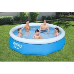 BESTWAY Fast Set Piscine Hors Sol Ronde, 305 X 76 Cm, Avec Pompe 57270 -Bestway Boutique bestway 57270 0 800x800 1