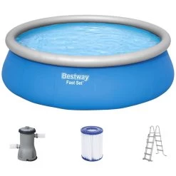 BESTWAY Fast Set Piscine Hors Sol, 457 X 122 Cm, Avec Pompe 57289