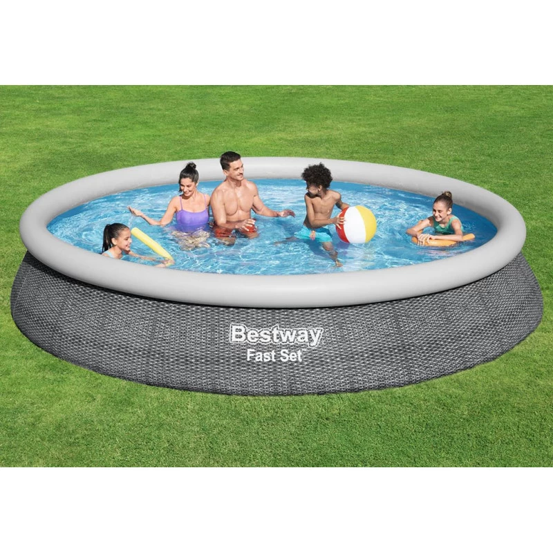 BESTWAY Fast Set Piscine Hors Sol, 457 X 84 Cm, Avec Pompe 57313 5 BESTWAY Fast Set Piscine Hors Sol, 457 X 84 Cm, Avec Pompe 57313 – Image 5