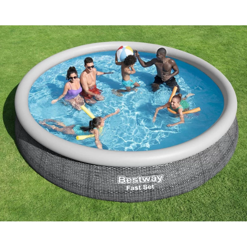 BESTWAY Fast Set Piscine Hors Sol, 457 X 84 Cm, Avec Pompe 57313 3 BESTWAY Fast Set Piscine Hors Sol, 457 X 84 Cm, Avec Pompe 57313 – Image 3