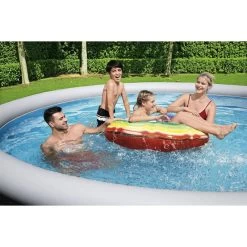 BESTWAY Fast Set Piscine Hors Sol Motif Rotin Gris, 457 X 107 Cm, Avec Pompe 57372 -Bestway Boutique bestway 57372 1 800x800 1