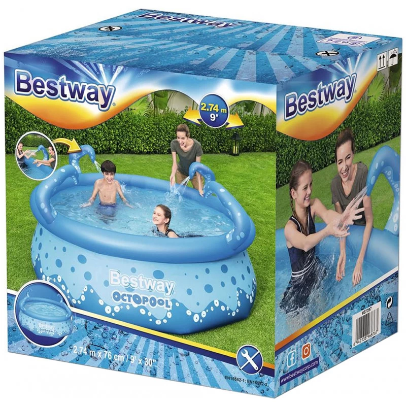 BESTWAY Octopool Piscine Hors Sol Ronde, 274 X 76 Cm 57397 2 BESTWAY Octopool Piscine Hors Sol Ronde, 274 X 76 Cm 57397 – Image 2