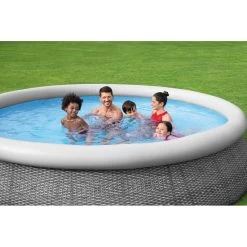 BESTWAY Fast Set Piscine Hors Sol Ronde Effet Rotin, 366 X 76 Cm, Avec Pompe 57445 10 BESTWAY Fast Set Piscine Hors Sol Ronde Effet Rotin, 366 X 76 Cm, Avec Pompe 57445 -Bestway Boutique bestway 57445 6 800x800 1