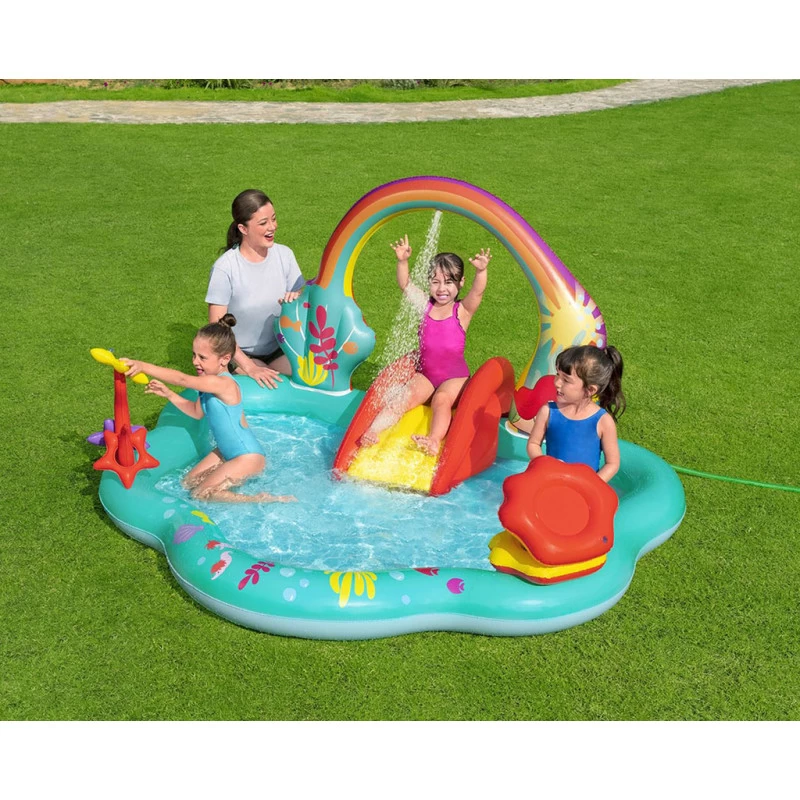 BESTWAY Little Mermaid Centre De Jeu, 221 X 193 X 117 Cm 91097 2 BESTWAY Little Mermaid Centre De Jeu, 221 X 193 X 117 Cm 91097 – Image 2