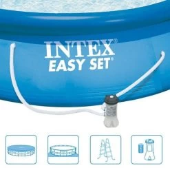 INTEX Easy Set Pool Piscine 457 X 122 Cm Epurateur A Cartouche 26168GN -Bestway Boutique intex 26168 3 800x800 1