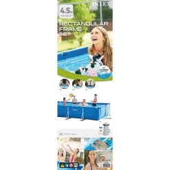 INTEX SMALL FRAME POOLS Piscine 450 X 220 X 84 Cm Avec Filtration A Cartouche 28274NP -Bestway Boutique intex 28274NP 2 800x800 1