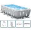 INTEX PRISM FRAME RECTANGULAR PREMIUM POOLS Piscine 488 X 244 X 107 Cm 26792GN