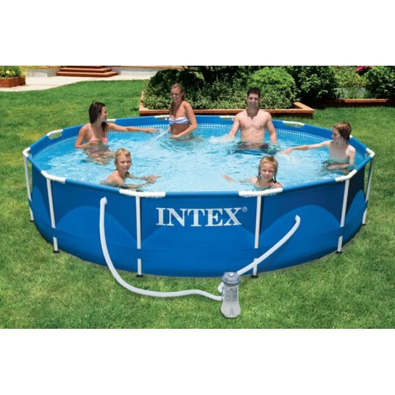 INTEX METAL FRAME POOLS Piscine 305 X 76 Cm Avec Filtration A Cartouche 28202NP 4 INTEX METAL FRAME POOLS Piscine 305 X 76 Cm Avec Filtration A Cartouche 28202NP – Image 4